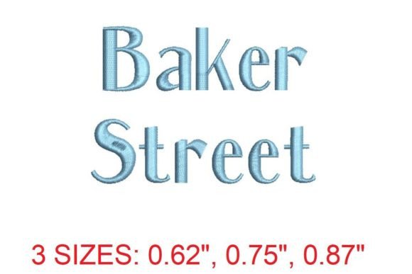 Baker Street Embroidery Font: A Timeless Choice for Modern Embroidery Creators