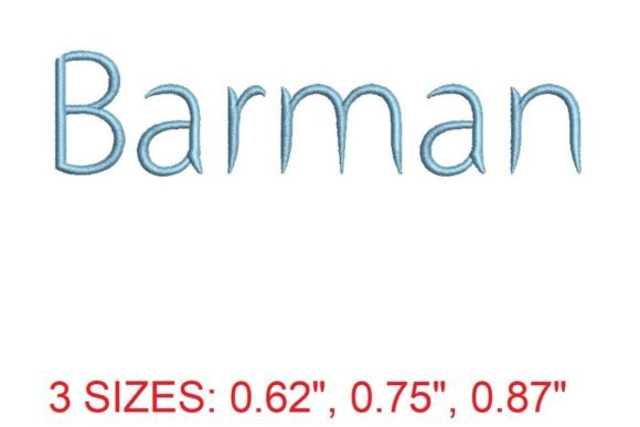 Barman Embroidery Font: A Strategic Tool for Elevating Your Embroidery Craft