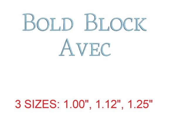 Bold Block Avec Embroidery Font: A Powerful Tool for Creative Expression