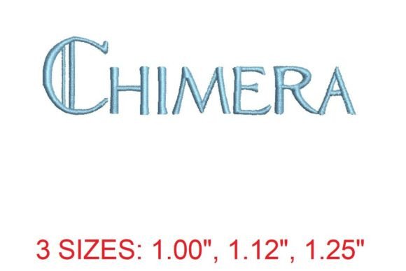 Chimera Embroidery Font: A Gateway to Enchanted Stitches