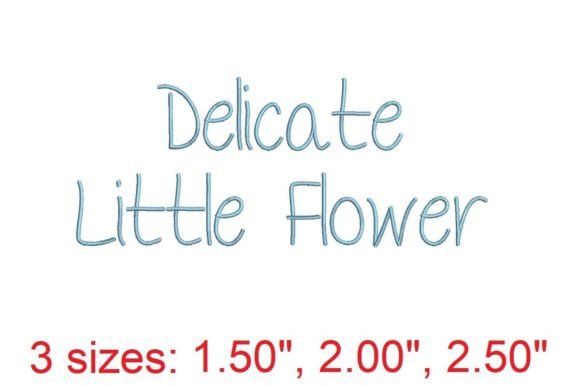 Delicate Little Flower Embroidery Font: A Graceful Addition to Your Creative Workflow
