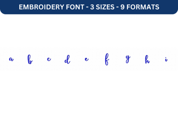 Discover the Beauty of Lettres Douces Font Lower a to I for Embroidery