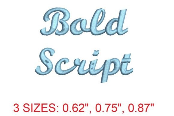 Discover the Elegance of Bold Script Embroidery Font