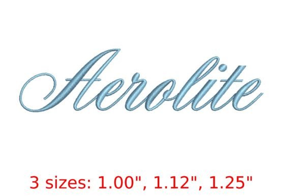 Discover the Exquisite Aerolite Script Embroidery Font