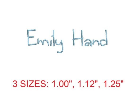 Emily Hand Embroidery Font: A Timeless Choice for Crafters and Designers