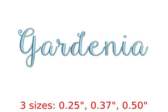 Gardenia Embroidery Font
