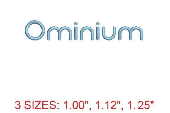 Introducing the Captivating Ominium Embroidery Font