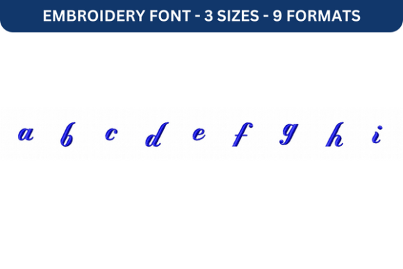 Mademoiselle K Font Lower a to I: A Versatile Tool for Creative Embroidery