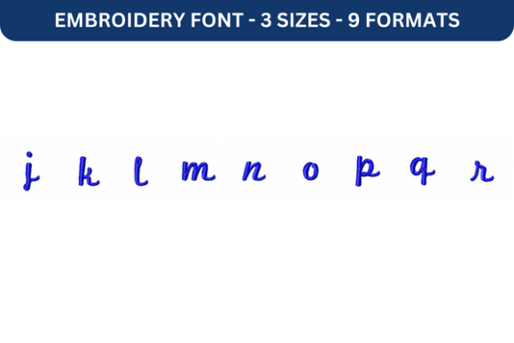 Marketing Script Font Lower J to R: A Versatile Tool for Personalized Embroidery