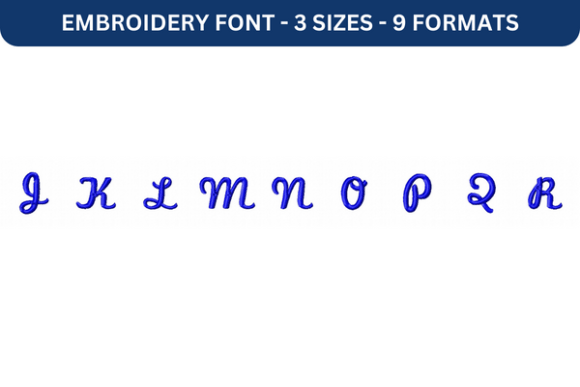 Marketing Script Font Upper J to R: A Versatile Tool for Personalized Embroidery