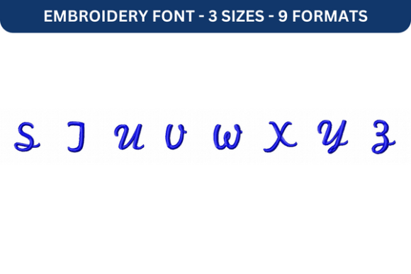 Marketing Script Font Upper S to Z: A Versatile Tool for Personalized Embroidery