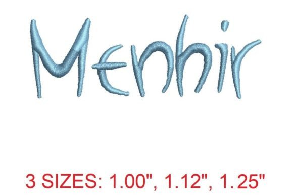 Menhir Embroidery Font: A Bold Choice for Impactful Stitching