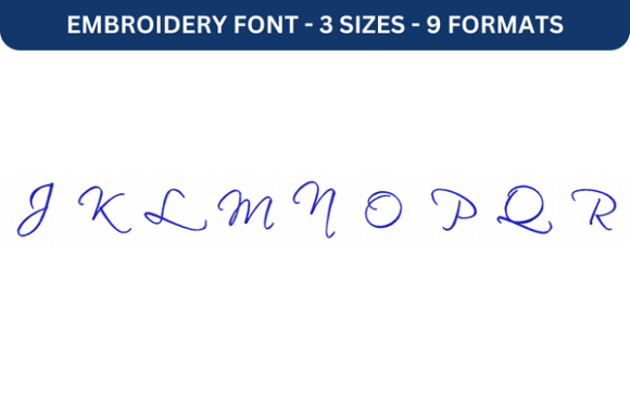 Scriptina Font Upper J to R: A Versatile Tool for Personalized Embroidery