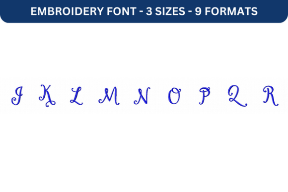 Secret Garden Font Upper J to R: A Versatile Embroidery Solution for Creative Projects