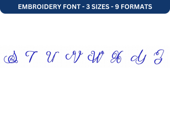 The Rise of Mathilde Castleland Font Upper S to Z in the World of Embroidery