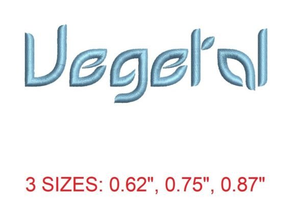 Vegetal Embroidery Font